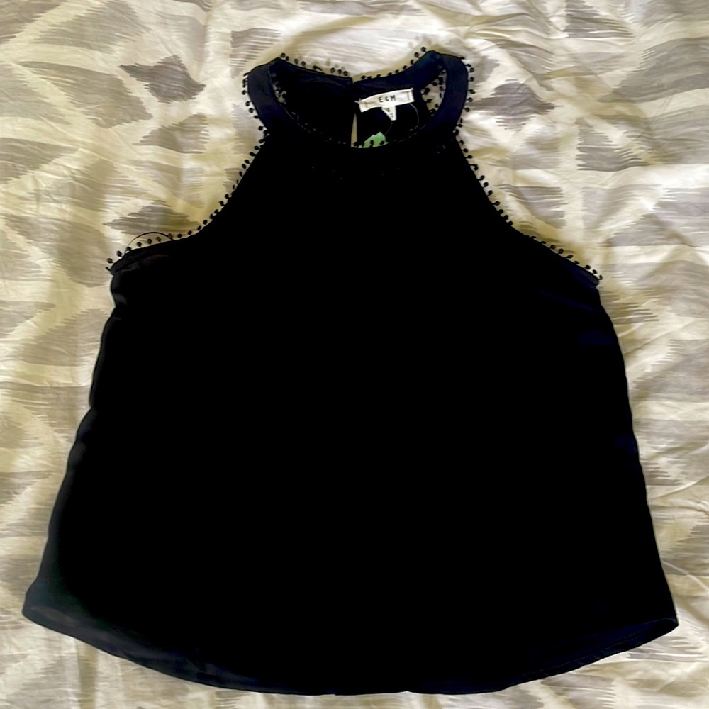 E&M Couture Sena Halter Blouse. New, never worn, tags attached.